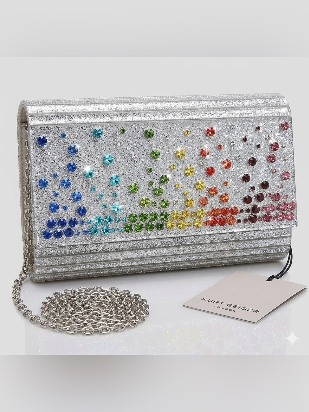 Kurt Geiger London Party Glitter Envelope
Clutch Shoulder Bag NWT - Picture 14 of 14